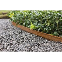 Beeteinfassung Cortenstahl 240x15cm - Intergard von INTERGARD