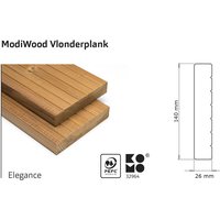 Terrassendielen thermisch modifiziert 420cm (26x140mm) - Intergard von INTERGARD