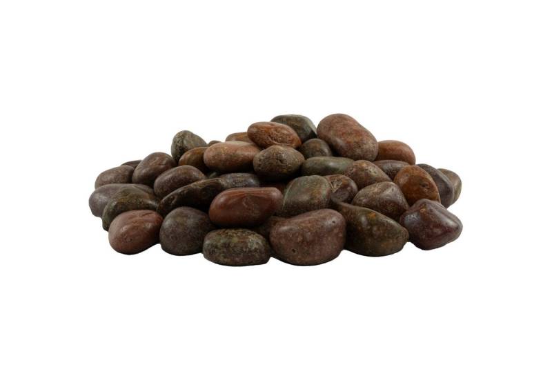 INTERGARDEN Zierkies Dekosteine rot poliert 10 kg, Kieselsteine Garten 2-3 cm, (Sack) von INTERGARDEN