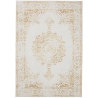 Interiyou - Teppich Gent Cream/Gelb 140x200 cm von INTERIYOU