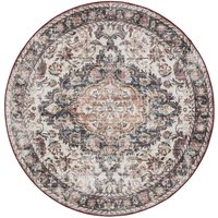 Interiyou - Teppich Gent Multicolor/Rot ø 160 cm rund von INTERIYOU