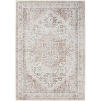 Interiyou - Teppich Gent Rosa/Beige 60x120 cm von INTERIYOU