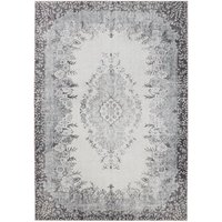 Interiyou - Teppich Gent Schwarz/Grau 140x200 cm von INTERIYOU