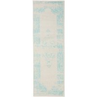 Interiyou - Teppich Sintra Cream/Türkis 80x240 cm von INTERIYOU