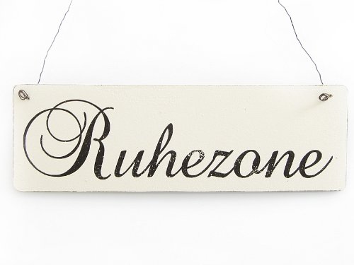 Interluxe Vintage Dekoschild Türschild RUHEZONE Nostalgie Landhaus Schild aus Holz Interluxe Vintage Dekoschild Türschild RUHEZONE Nostalgie Landhaus Schild aus Holz von Interluxe