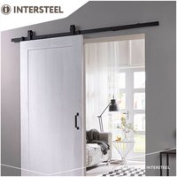 Intersteel - Schiebetürsystem 200 cm Basic Top mm Schwarz von INTERSTEEL