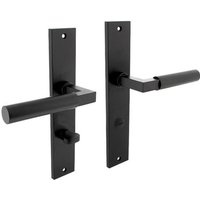 Intersteel - Langschildschildgarnitur Baustil Zamak F71 schwarz wc 72mm din l/r Intersteel - Langschildschildgarnitur Baustil Zamak F71 schwarz wc 72mm din l/r von INTERSTEEL