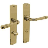 Intersteel - Langschildschildgarnitur Helena Zamak F3 ms wc 72mm din l/r Intersteel - Langschildschildgarnitur Helena Zamak F3 ms wc 72mm din l/r von INTERSTEEL