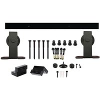 [NEUWERTIG] B-Ware Intersteel Schiebesyst Komplettset Schiebetürsystem Schwarz 100kg 2000mm 38 40mm von INTERSTEEL