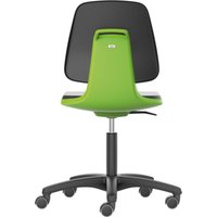 Bimos Arbeitsstuhl Labsit 2, PU grün Sitzhöhe 450-650 mm mit Rollen von BIMOS