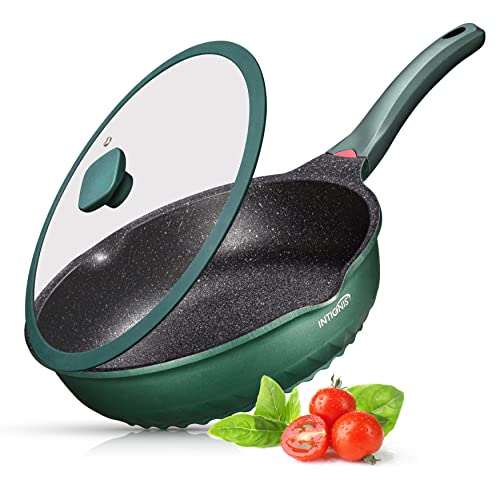 INTIGNIS® Premium-Bratpfanne mit Deckel, Kratzfest, 30 cm, Extra Tief, Kompatibel mit allen Herdarten, Einschließlich Induktion, Frei von Chemikalien, Super Antihaftbeschichtet von INTIGNIS