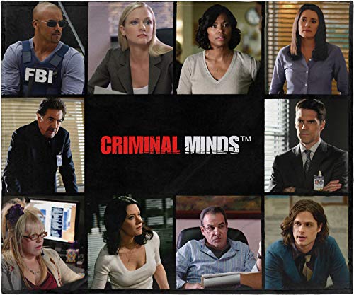 INTIMO Criminal Minds Cast TV-Serie, superweiche Plüsch-Fleece-Überwurfdecke, 127 x 152 cm von INTIMO