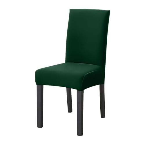 INTIRILIFE 1x Elastischer Stuhlhusse Stuhlüberzug in GRÜN mit 38-45 cm Sitzfläche und 45-65 cm Lehnenhöhe - Für Partys Hochzeiten Hotels oder Zuhause im Esszimmer von INTIRILIFE
