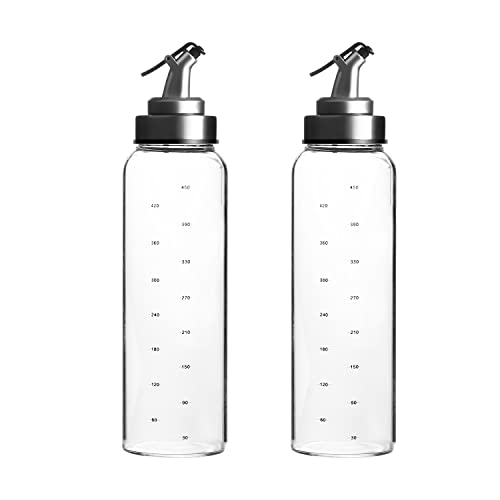 INTIRILIFE 2-teiliges Ölspender Set Essig und Öl Flaschen aus Glas mit 450 ml Füllmenge - Öl Essig Spender Flasche Zubehör für portionsgerechtes Ausgießen INTIRILIFE 2-teiliges Ölspender Set Essig und Öl Flaschen aus Glas mit 450 ml Füllmenge - Öl Essig Spender Flasche Zubehör für portionsgerechtes Ausgießen von INTIRILIFE