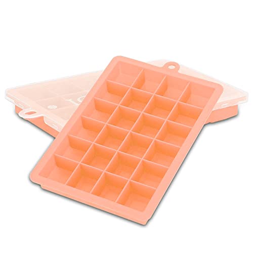 INTIRILIFE 2X Eiswürfelformen in PINK - 2er Set à 24 Fächer Eiswürfel Silikonformen mit Deckel - 18 x 13 x 2.5 - Flexibler Eiswürfelbehälter für EIS Babynahrung und mehr - Deckel Nicht abschließend INTIRILIFE 2X Eiswürfelformen in PINK - 2er Set à 24 Fächer Eiswürfel Silikonformen mit Deckel - 18 x 13 x 2.5 - Flexibler Eiswürfelbehälter für EIS Babynahrung und mehr - Deckel Nicht abschließend von INTIRILIFE