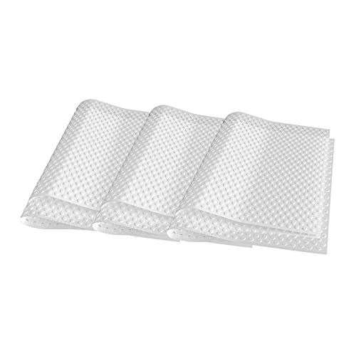 INTIRILIFE 6x Kühlschrankmatten Anti-Bakteriell in Transparente - 45 x 30 cm - Rutschfeste Schubladen Matte Einsatz für Kühlschrank Schublade Ablage Schützt Obst und Gemüse vor Bakterien und Wasser von INTIRILIFE