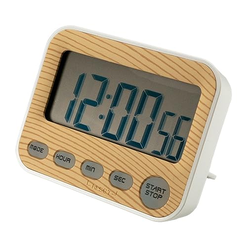 INTIRILIFE Digitaler Timer in Holz - Optik - 9 x 3 x 7 cm - Küchenuhr Kurzzeitmesser Eieruhr in Holzoptik mit LCD Display - Stoppuhr Küchentimer Wecker Alarm Uhr Kochuhr INTIRILIFE Digitaler Timer in Holz - Optik - 9 x 3 x 7 cm - Küchenuhr Kurzzeitmesser Eieruhr in Holzoptik mit LCD Display - Stoppuhr Küchentimer Wecker Alarm Uhr Kochuhr von INTIRILIFE