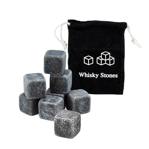 INTIRILIFE Granit Whisky Steine in Stein GRAU -Je 2 x 2 cm- 9 Stück Wiederverwendbare Granit Eiswürfel mit Aufbewahrungsbeutel- Whiskey Geschenke für Männer- Kühlsteine Kühlwürfel Gin Stones Cocktail INTIRILIFE Granit Whisky Steine in Stein GRAU -Je 2 x 2 cm- 9 Stück Wiederverwendbare Granit Eiswürfel mit Aufbewahrungsbeutel- Whiskey Geschenke für Männer- Kühlsteine Kühlwürfel Gin Stones Cocktail von INTIRILIFE