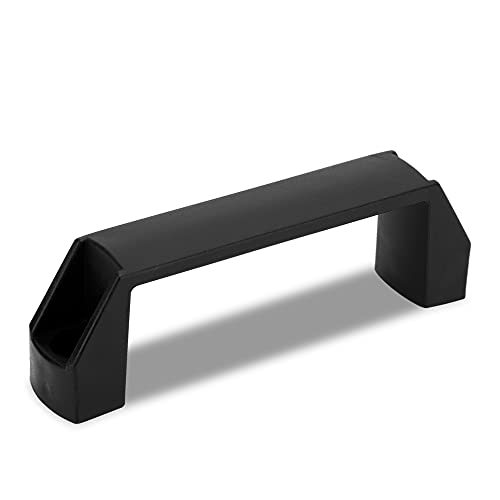 INTIRILIFE Kunstoff Hand Griff Lochabstand 120 mm - Bügelgriff Tragegriff Ersatzgriff Haltegriff in Schwarz von INTIRILIFE