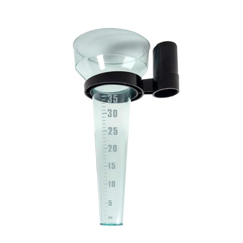 INTIRILIFE Regenmesser Niederschlagsmesser Transparent mit Halter 35 mm/m² - 24.5 x 8.4 cm - Regenmessgerät für Garten mit großer Anzeige INTIRILIFE Regenmesser Niederschlagsmesser Transparent mit Halter 35 mm/m² - 24.5 x 8.4 cm - Regenmessgerät für Garten mit großer Anzeige von INTIRILIFE