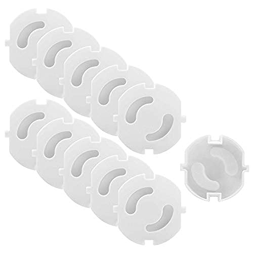 INTIRILIFE Steckdosen Abdeckung in Weiss - 3.7 x 3 cm - 20er Set Steckdosenschutz ohne Kleben für besseren Schutz - Steckdosensicherung ohne Kleber von INTIRILIFE
