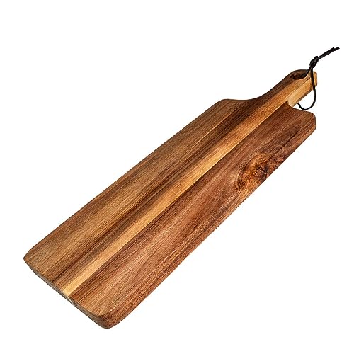 Intirilife Schneidebrett aus Holz - Gesamtgröße 43 x 15 x 1.8 cm - Schneidefläche 33 x 15 cm - Küchenbrett für Fleisch Käse Charcuterie Brot Gemüse Servierbrett Tranchierbrett Hackbrett Intirilife Schneidebrett aus Holz - Gesamtgröße 43 x 15 x 1.8 cm - Schneidefläche 33 x 15 cm - Küchenbrett für Fleisch Käse Charcuterie Brot Gemüse Servierbrett Tranchierbrett Hackbrett von INTIRILIFE