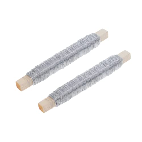 INTOX Bindedraht 2 Stück ø 0,7mm Stärke 35 Laufmeter pro Rolle hochwertiger Blumendraht zum Basteln und Binden legierter gewickelt leicht zu biegen von INTOX STEEL & TOOLS