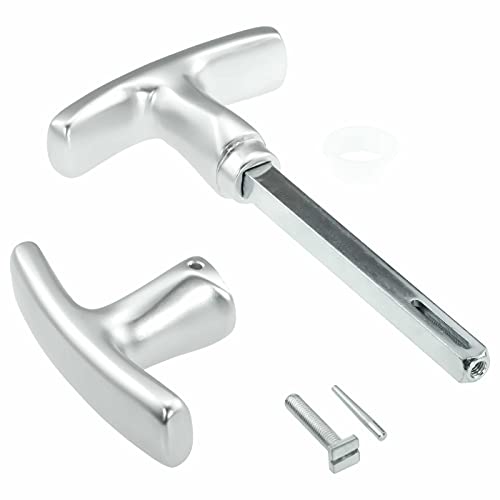 Garagentorgriff mit Innengriff, Alu F1, ergonomisch, 9x100 mm Set von INTRA-TEC