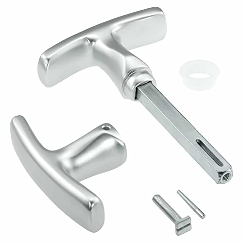 Garagentorgriff mit Innengriff, Alu F1, ergonomisch, 9x80 mm Set von INTRA-TEC