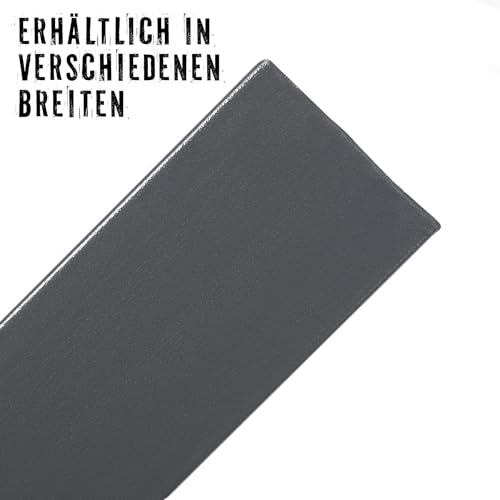 INTRA-TEC Fensterleiste Kunststoff Anthrazitgrau-glatt 30 mm breit - 6 m lang | Selbstklebend mit Schaumklebeband | 2,5 mm Stark | Für Innen & Außen | Flachleisten Hart-PVC Wetterfest von INTRA-TEC