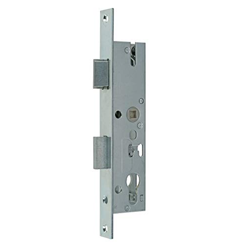 Rohrrahmenschloss PZ/W mit 72 mm Entfernung, Nuss 8mm und verzinkter Stulpe 24 x 244 mm (Dornmaß 30) von INTRA-TEC