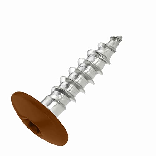 SCREW REBEL Fassadenschrauben 4,8x20 TX20 - RAL 8003 Lehmbraun - 100 Stück Edelstahl A2 Trespo von INTRA-TEC