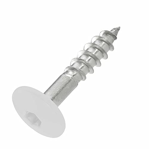 SCREW REBEL Fassadenschrauben 4,8x25 TX20 - RAL 7047, Telegrau - 100 Stück Edelstahl A2 Trespo von INTRA-TEC