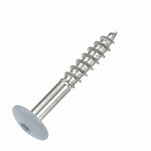 SCREW REBEL Fassadenschrauben 4,8x32 TX20 - RAL 7001 Silbergrau - 100 Stück Edelstahl A2 Trespo SCREW REBEL Fassadenschrauben 4,8x32 TX20 - RAL 7001 Silbergrau - 100 Stück Edelstahl A2 Trespo von INTRA-TEC