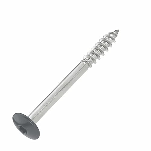 SCREW REBEL Fassadenschrauben 5,5x55 TX20 - RAL 7012, Basaltgrau - 100 Stück Edelstahl A2 Trespo SCREW REBEL Fassadenschrauben 5,5x55 TX20 - RAL 7012, Basaltgrau - 100 Stück Edelstahl A2 Trespo von INTRA-TEC