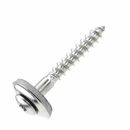 200 Stück SCREW REBEL Spenglerschrauben 4,5 x 60 mm - Edelstahl A2, Inox mit EPDM-Dichtscheibe Ø15mm TX 20 von SCREW REBEL