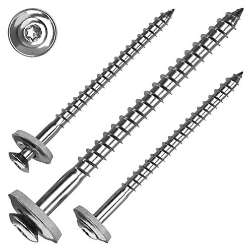 Spenglerschraube 4,5 x 60 mm - Edelstahl A2, 25 Stück - EPDM-Dichtscheibe mit Durchmesser 15mm und Torx 20 Antrieb von INTRA-TEC