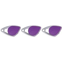 Intratone - 3er-Set elektronische Namensschilder violett - Mifare-Namensschilder aus Edelstahl 08-0109 (wird nur vom Verwalter programmiert) von INTRATONE