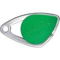 Intratone - Elektronischer Ausweis grün - Mifare-Badge aus Edelstahl 08-0106 (wird nur vom Verwalter programmiert) von INTRATONE