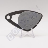 Intratone - Elektronisches Namensschild grau - Mifare-Badge aus Edelstahl 08-0102 (wird nur von der Hausverwaltung programmiert) von INTRATONE