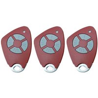 Lot von 3 Fernbedienungen intratone 4 Tasten htel200 rot 09-0117 (wird nur von der Hausverwaltung programmiert) von INTRATONE