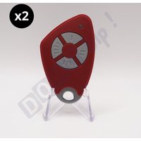 Lot von 2 Fernbedienungen intratone 4 Tasten htel200 rot 09-0117 (wird nur von der Hausverwaltung programmiert) von INTRATONE