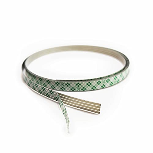 INVISIBLE 10 mm, 3V - 24V, 4-polig, 1 Meter Flachkabel,LED-Verbindungskabel transparent selbstklebend, Meterware, DIY von INVISIBLE