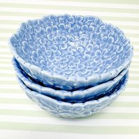 3Er Set Blaue Hortensien Schalen von INeedABiggerHouse