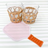 Pickleball Paddle Bestickte Leinen Cocktailservietten, 4Er Set von INeedABiggerHouse