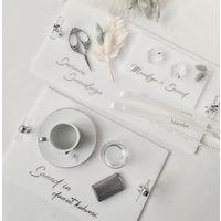 Verlobungs Tabletts Oder Set Aus Premium Acrylglas in Weiß Ringtablett Damat Kahvesi Söz Tepsisi Verlobungs Tabletts Oder Set Aus Premium Acrylglas in Weiß Ringtablett Damat Kahvesi Söz Tepsisi von INflavour