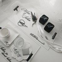 Verlobungs Tabletts Oder Verlobungsset Aus Premium Acrylglas in Transparent Ringtablett Damat Kahvesi Söz Tepsisi Mit Schwarzen Details Verlobungs Tabletts Oder Verlobungsset Aus Premium Acrylglas in Transparent Ringtablett Damat Kahvesi Söz Tepsisi Mit Schwarzen Details von INflavour