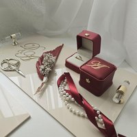 Verlobungs Tabletts Oder Verlobungsset in Beige Mit Perlen Edles Ringtablett Damat Kahvesi Tepsisi Söz Spitzenuntersetzer Verlobungs Tabletts Oder Verlobungsset in Beige Mit Perlen Edles Ringtablett Damat Kahvesi Tepsisi Söz Spitzenuntersetzer von INflavour