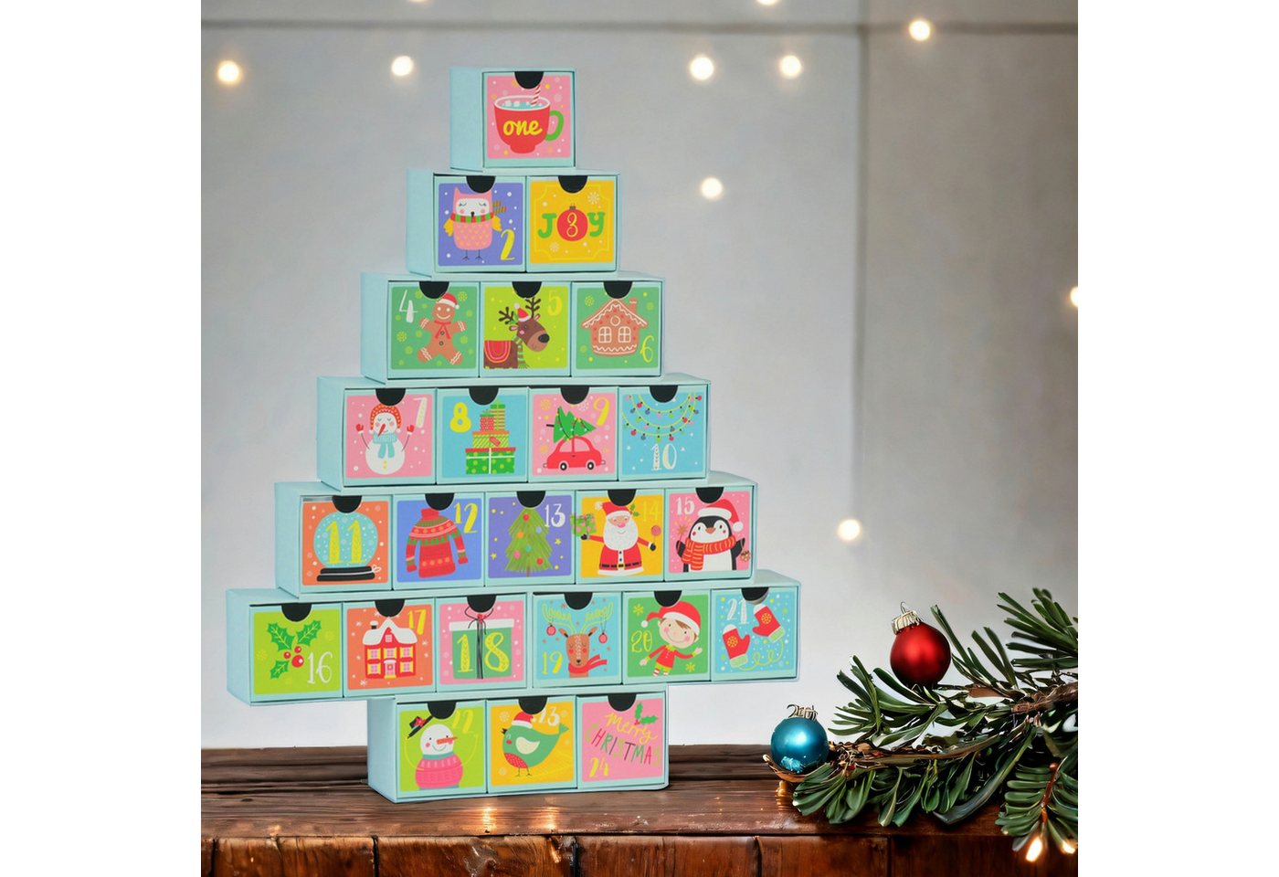 INtrenDU DIY-Adventskalender Adventskalender zum Befüllen für Kinder Weihnachtskalender INtrenDU DIY-Adventskalender Adventskalender zum Befüllen für Kinder Weihnachtskalender von INtrenDU