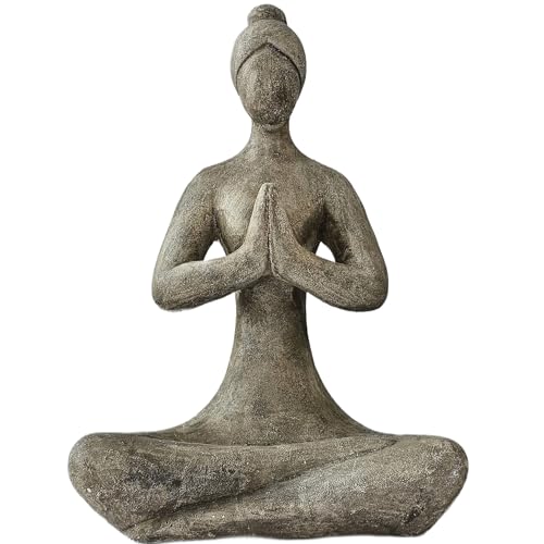 INtrenDU Gartenfigur Statue Gartendeko Yoga-Lady 46cm von INtrenDU